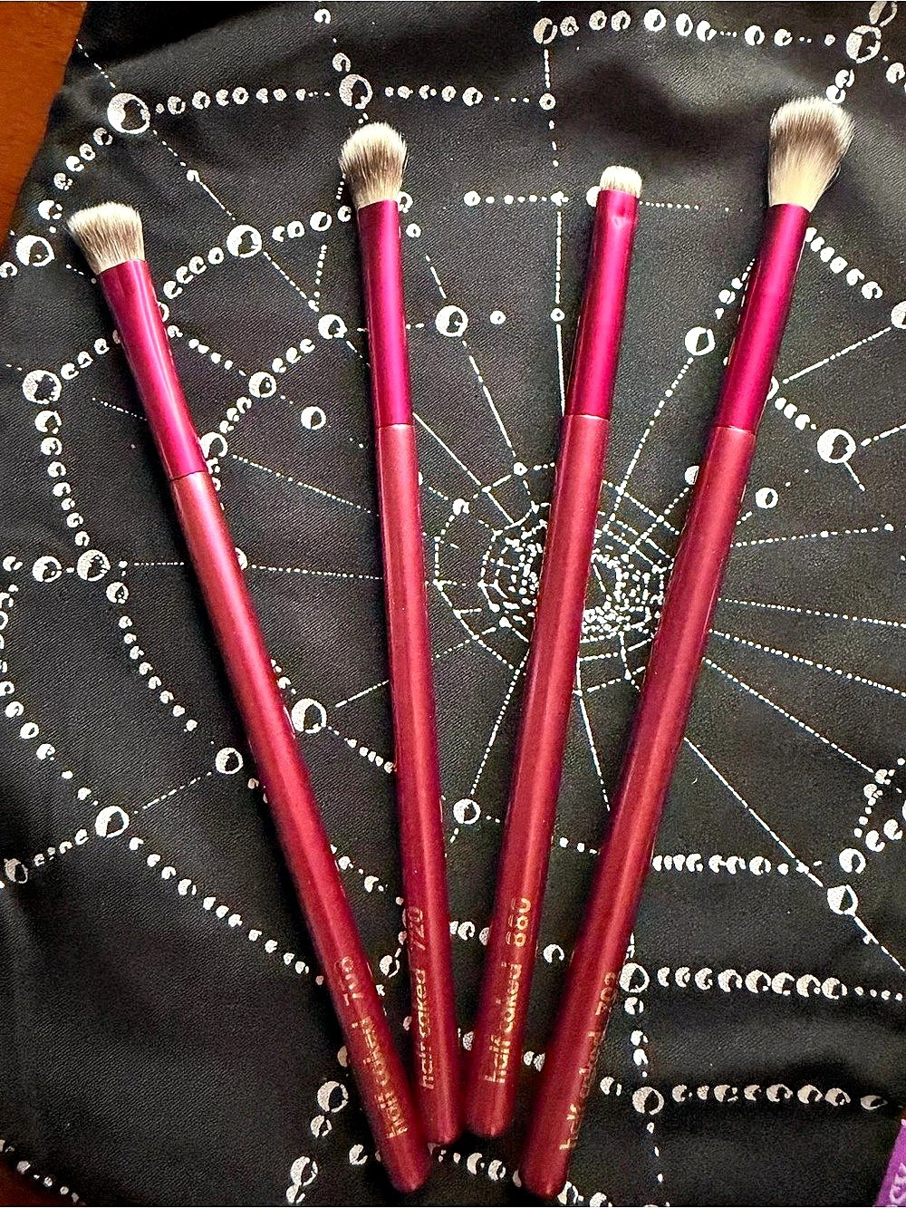 half caked The Essentials: Eye Collection Makeup Brush Set in Pink NWT